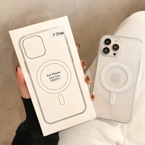 IPhone Original Clear Magsafe Phone Case-Wireless Charging Cover For iPhone